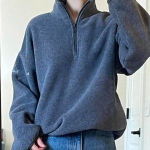 Aritzia TNA Oversized 1/4 Zip Sweater